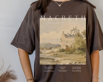 Shakespeare Macbeth Tee Shirt Tshirt * Literature Literary Bookish Shirt * Book Lover Bookworm Christmas Gift * Poet Light Dark Academia