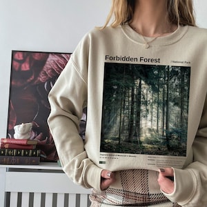 Forbidden Forest National Park Witchy Wizard Sweatshirt * Bookish Book Lover Gift * HP Potter Fandom Merch ATYD Wizardry Apparel