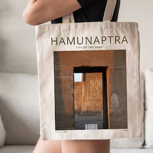 Hamunaptra City of the Dead Travel Tote Book Bag * Movie Lover The Mummy Gift * Rick & Evelyn * Fandom Merch * 90s y2k trendy