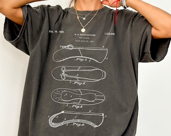 Ballet Slipper Patent COMFORT COLORS tee * Balletcore Ballerina Pointe Plie Chasse Jete * Dance Teacher Dancer Tshirt Comp Season Gift