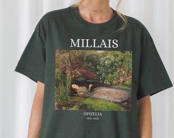 Ophelia Sir John Everett Millais Art History Light Dark Academia Romanticism Poet Aesthetic Sweatshirt Christmas Gift Shakespeare Hamlet