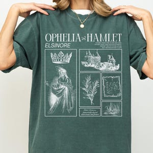 Hamlet Ophelia Shakespeare Comfort Colors T-Shirt * Theaterkind, Drama-Club, Kunstgeschichte, Englischlehrer, Cast-Geschenkidee, Bücherwurm