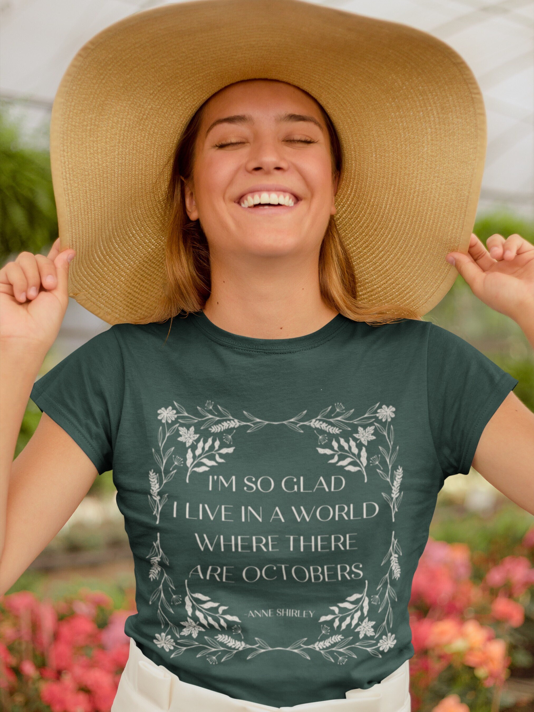 Anne of Green Gables LM Montgomery Tee Shirt Tshirt * I'm so Glad