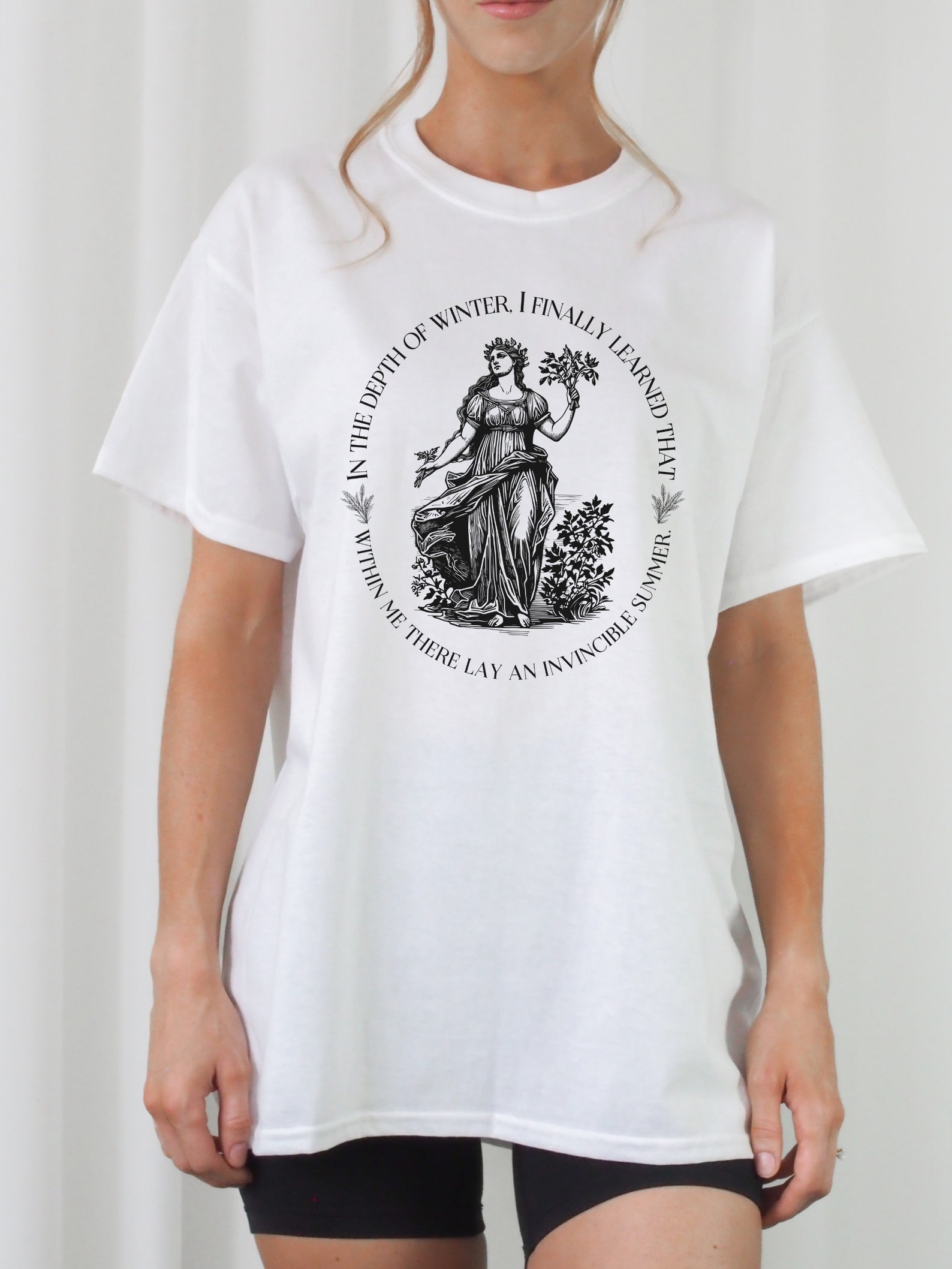 Demeter Harvest Goddess Tshirt * Albert Camus Summer Quote Illiad Greek ...