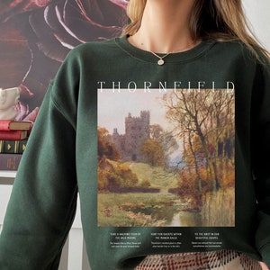 Jane Eyre Thornfield Hall Sweatshirt * Book Fandom Merch * Dark Academia Aesthetic * Bookish Bookworm Gift * Literature Shirt