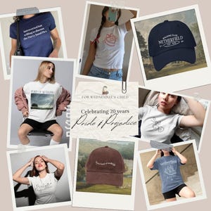 Stolz & Vorurteil Gerne zu Fuß Vintage bestickter Cord Dad-Hut * pemberley mr darcy * Literatur Bücherwurm Geschenk Jane Austen Merch Bild 9