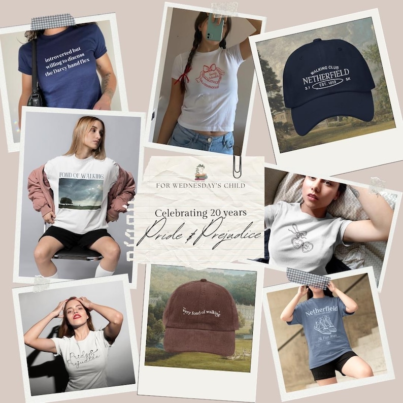Stolz & Vorurteil Gerne zu Fuß Vintage bestickter Cord Dad-Hut * pemberley mr darcy * Literatur Bücherwurm Geschenk Jane Austen Merch Bild 9