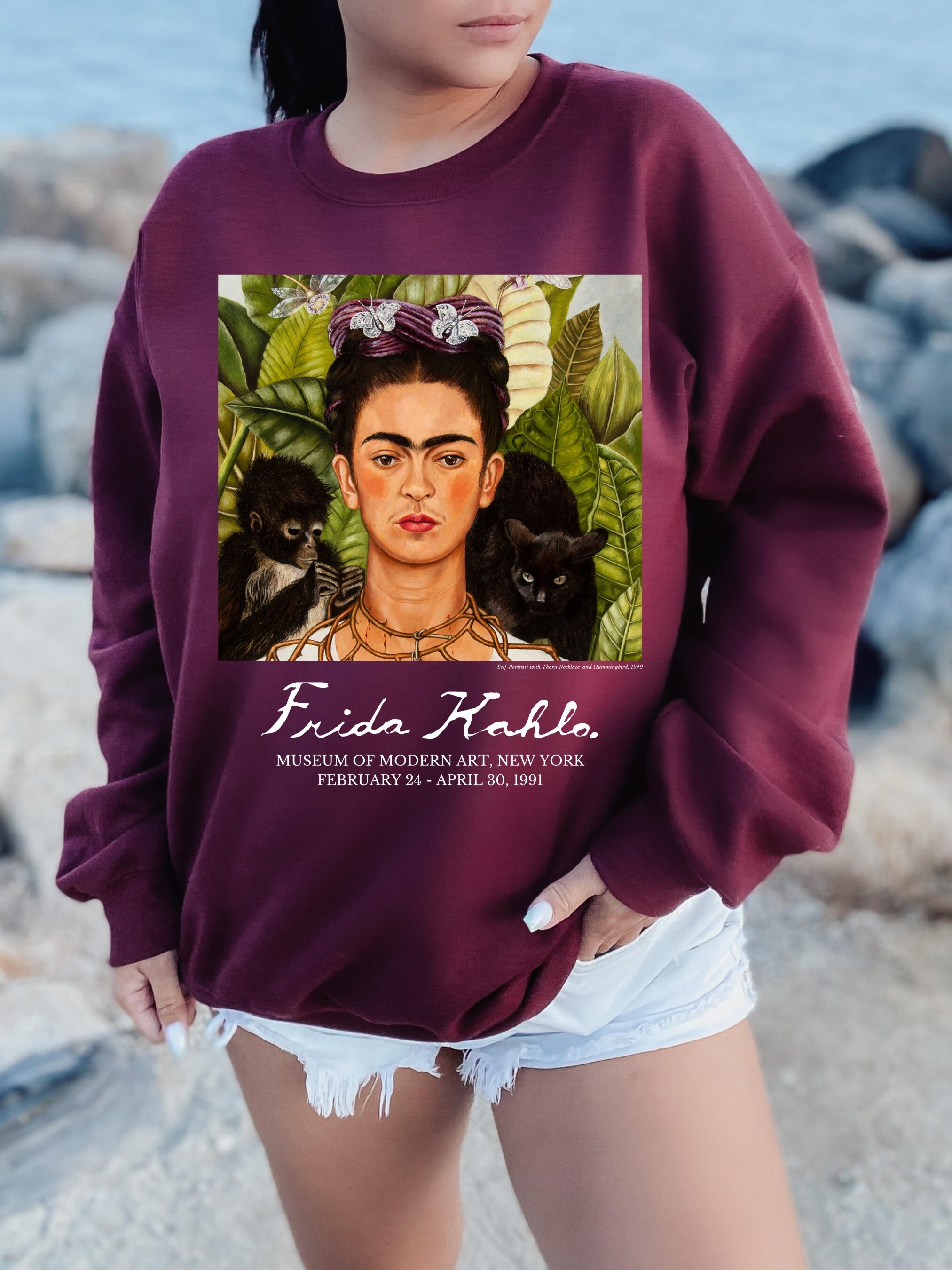 Sweat-shirt édition Limitée Anthony Davis Frida Kahlo - Lakers LeBron - Noir