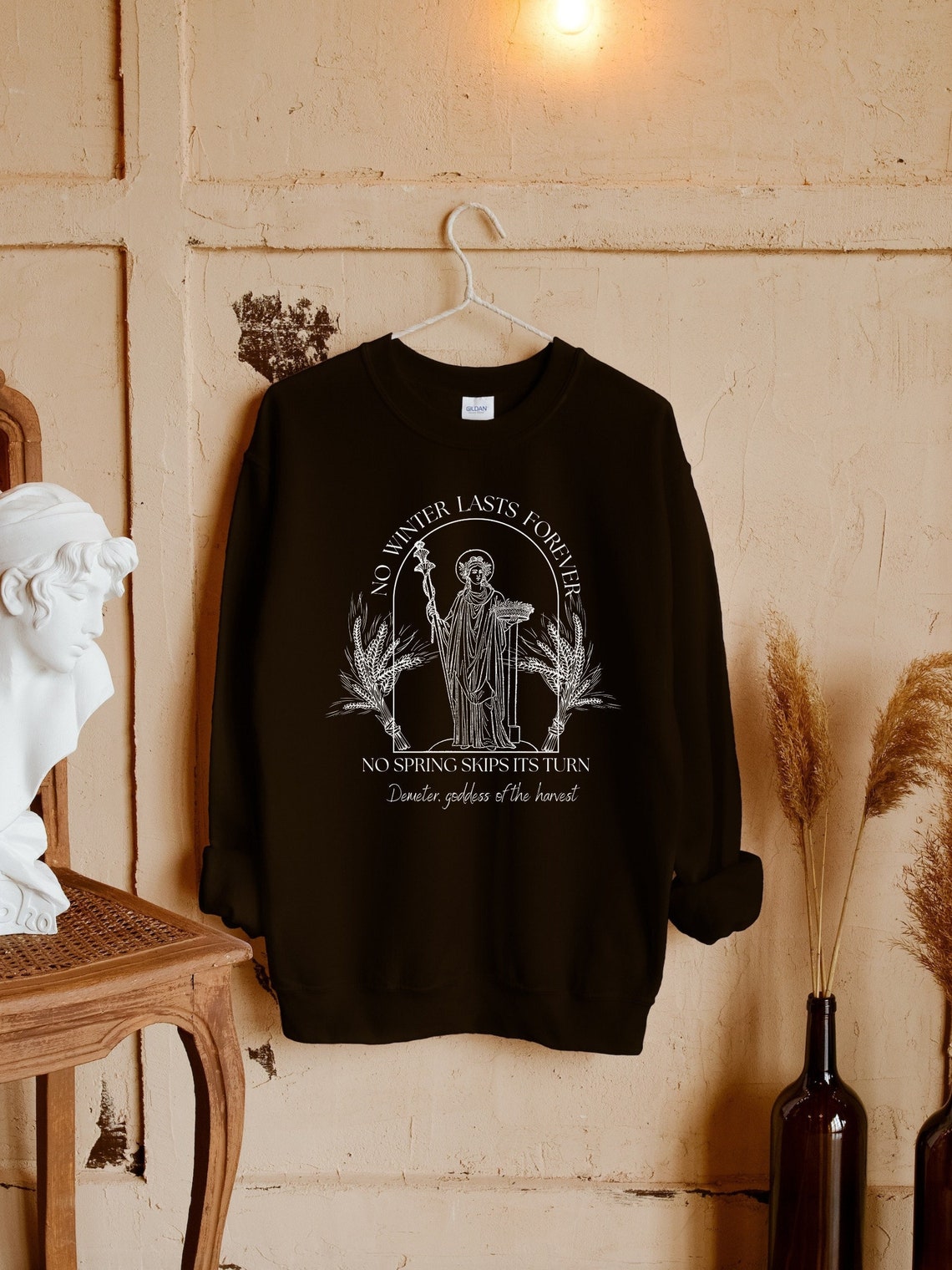 Demeter Goddess Greek Mythology Autumn Harvest Sweatshirt Dark Academia ...