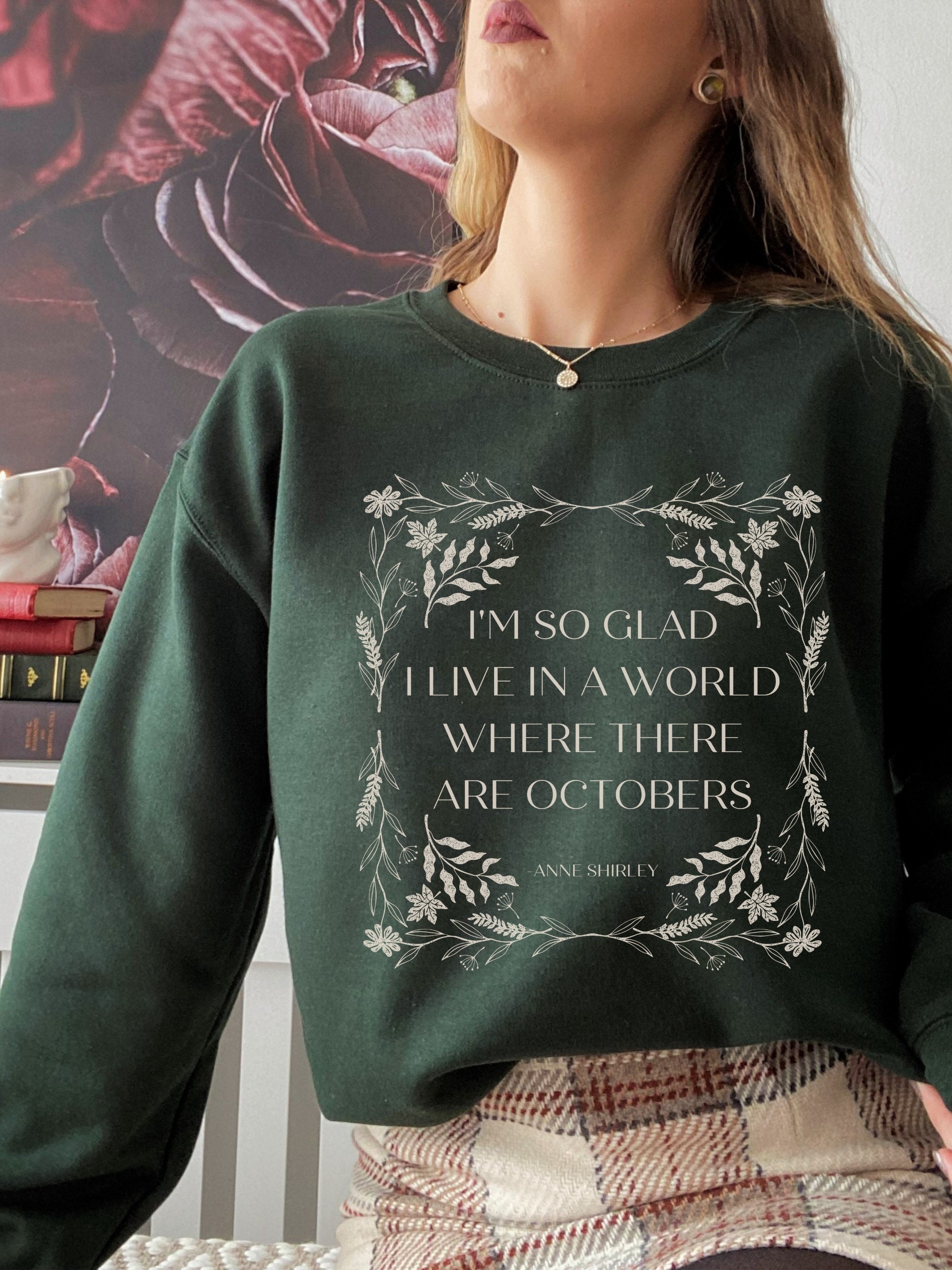 トップス 80's vintage Anne of Green Gables sweat Vintage Green Gables Illustration Sweatshirt – Shop At Sullivan