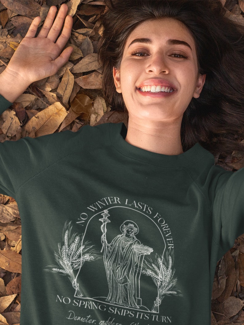 Demeter Goddess Greek Mythology Autumn Harvest Sweatshirt Dark Academia ...