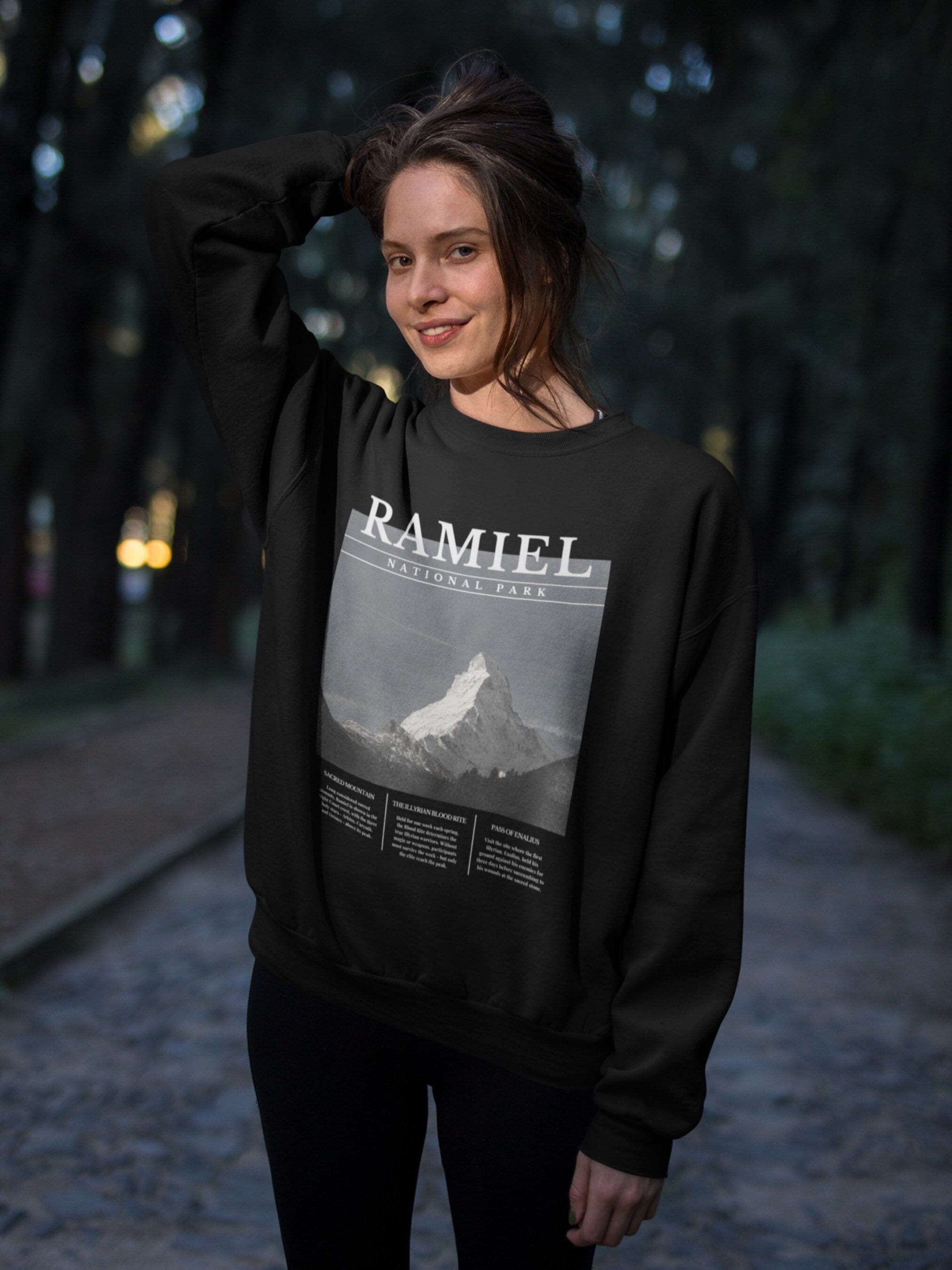 ACOTAR ACOSF Sudadera del Parque Nacional Ramiel * Blood Rite Valkyries Nesta Cassian * SJM Merch Book Fandom * Booktok Reader Book Lover Gift