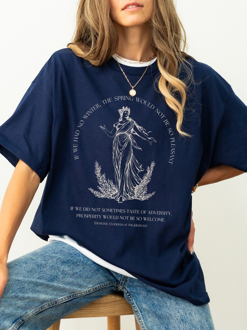 Demeter Harvest Goddess Tshirt * Autumn Spring Seasons Quote * Illiad ...
