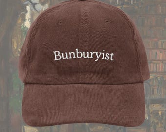 Oscar Wilde Bunburyist Corduroy Hat * Dark Academia Subtle Bookish Drama Theater Theatre Kid Cast Wrap Gift Importance of Being Earnest