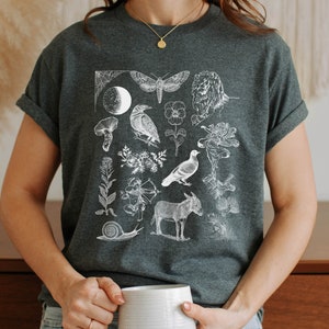 Shakespeare Sommernachtstraum Icons Diagramm Kräuterkunde T Shirt Tshirt * Bücherwurm Geschenk Dichter Literatur Dark Academia Cottagecore