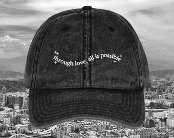 Crescent City HOSAB HOFAS Vintage Embroidered Dad Hat * through love all is possible bryce starborn danika * Bookish Gift Maas Fandom Merch