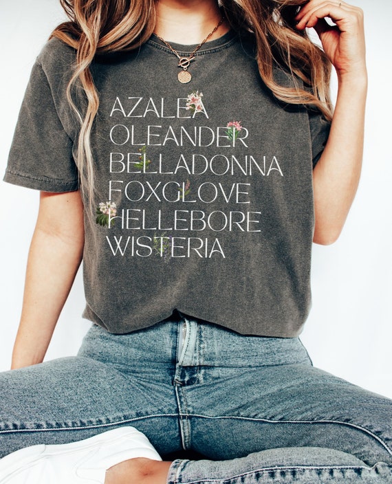 Poison Garden Witchy Herbology Comfort Colors Tee * Smash Patriarchy Girls will be Girls shirt Aqua Tofana Feminist Equal Rights Belladonna