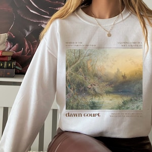 ACOTAR ACOMAF Dawn Court SJM Merch Sweatshirt * Inner Circle Feyre Rhysand * Witchy Goth Bookish Book Lover Gift Romance Reader