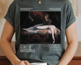 ACOTAR ACOMAF SJM Merch Camiseta Camiseta * Corte de Pesadillas Feyre Rhysand Inner Circle * Fairycore Bookish Book Lover Gift Romance Reader