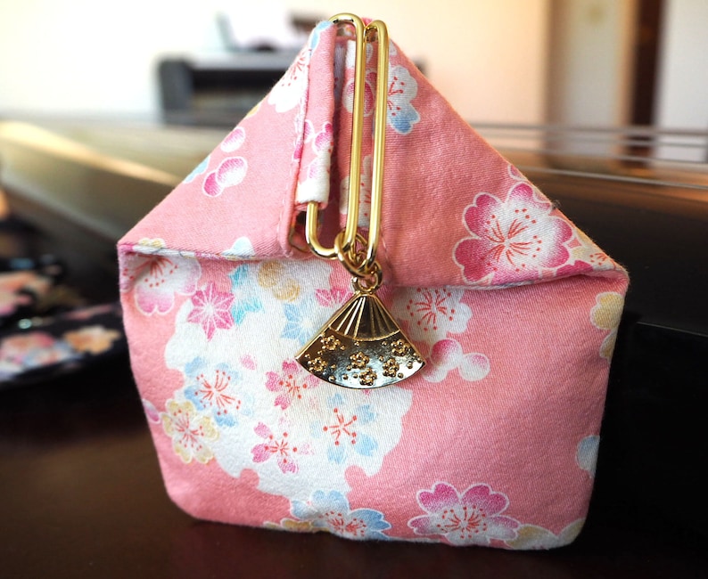 Coin Purse Triangle Coin Purse Metal Closure Unique Coin Etsy