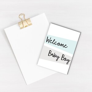 Carte de voeux de bienvenue pour bébé - carte pour un nouveau-né - carte pour un nouveau-né - célébration