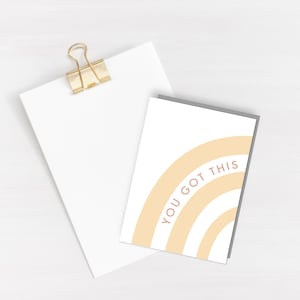 Tienes esta tarjeta de felicitación - tarjeta de aliento