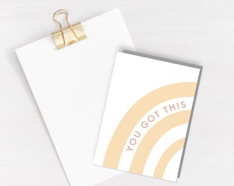 You got this Greeting Card - encouragement card