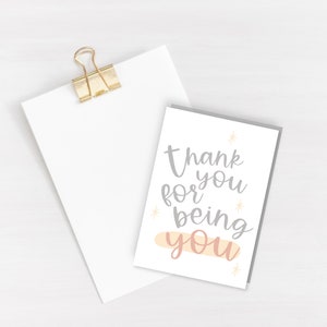 Thank you for being you Greeting Card - Dankeschön-Karte - Dankbarkeit