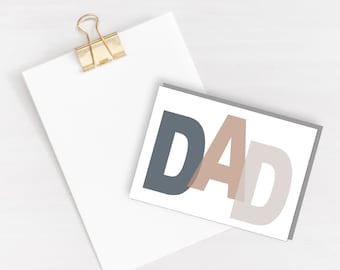 DAD Greeting Card - Father's Day greeting card - Card for dad - gift for him