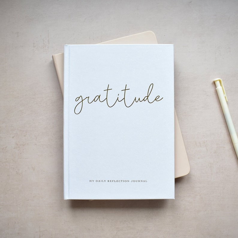 Gratitude Daily Reflection Journal Gold Foiled image 2