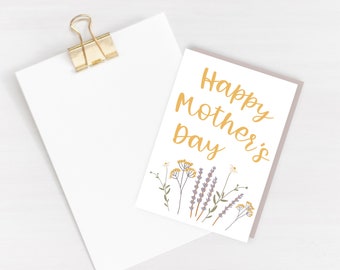 Happy Mother's Day Card - Mother's Day Greeting Card - Card for mother's day - celebration - card for mum