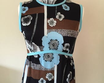 Vintage 1970's Flower Print Dress