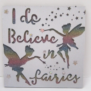 Dolls House Fairies Picture Miniature Wall Decor Girl Bedroom 1:12 Scale