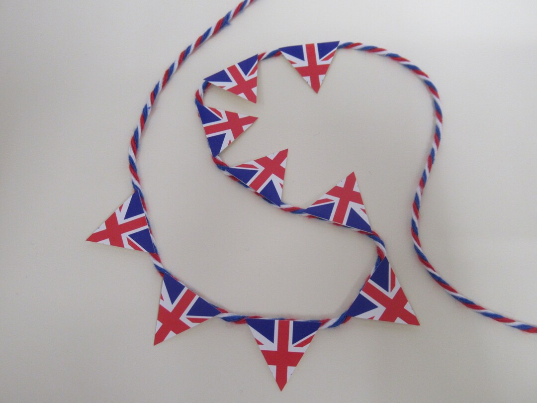 Dolls House Union Jack Bunting 9 British Flags Miniature UK Etsy