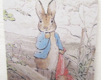 Dolls House Miniature Nursery Picture Peter Rabbit 1:12 Scale Wall Decor