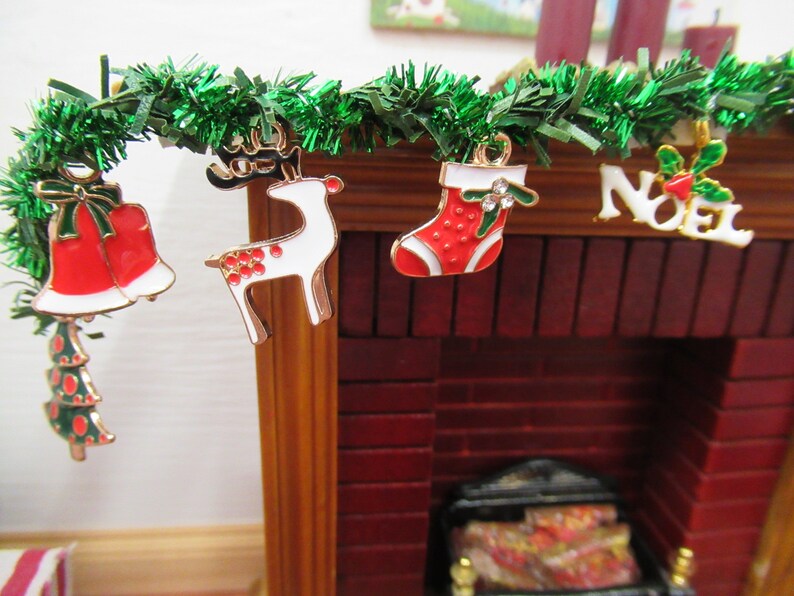 Dolls House Christmas Miniature Garland Dollhouse Xmas Etsy UK