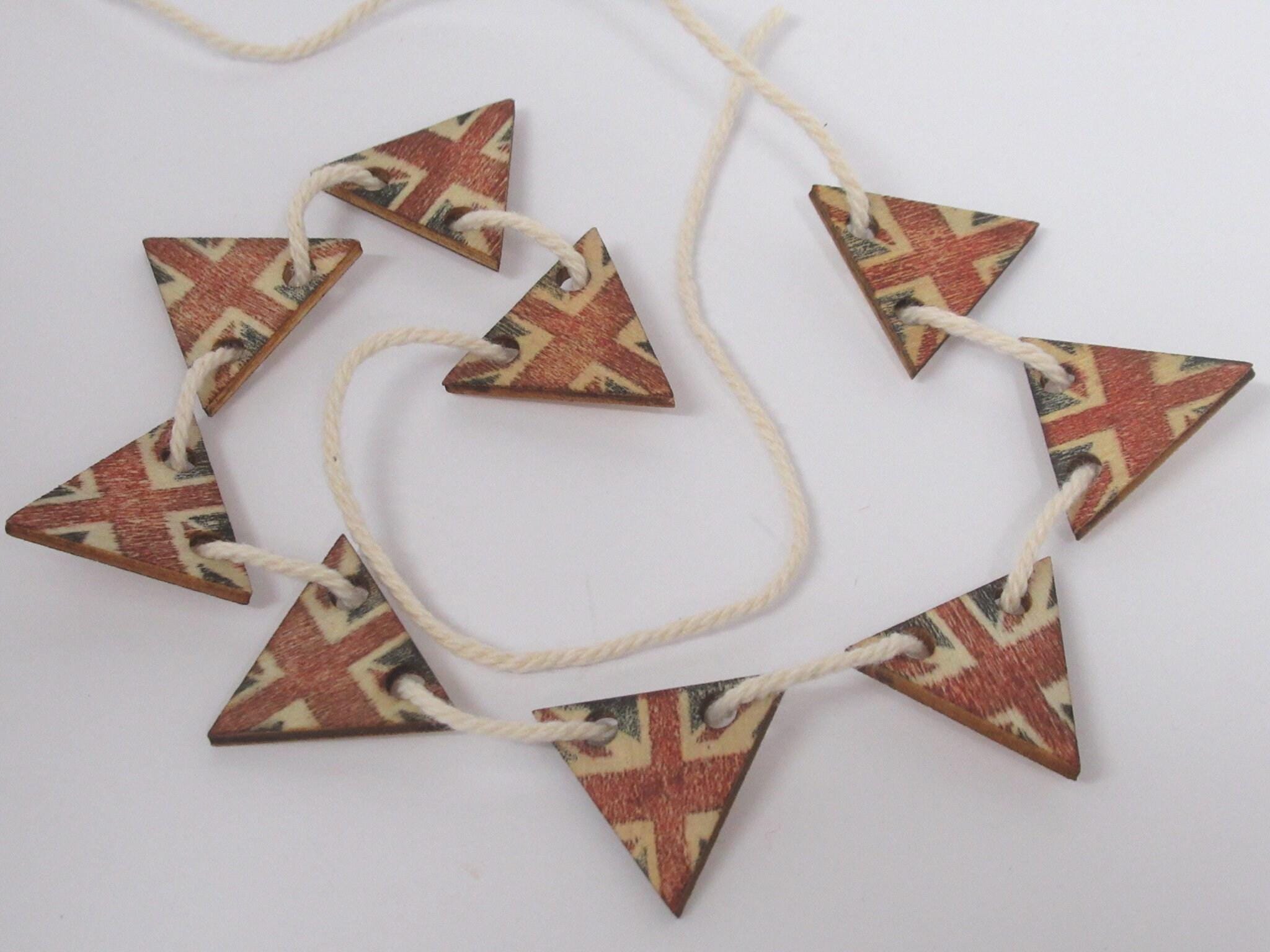 Mini Bandierine Union Jack Heart Per Casa Delle Bambole Scala 1:12 - Fatte A Mano, 9 Pezzi