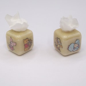 Dolls House Nursery Tissue Box Winnie the Pooh Miniature Accessory 1:12 Scale