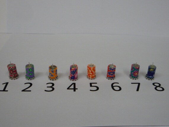 Choice of Color and is a Pair 1:12 Scale Dollhouse Miniature Votive /"Candles/"