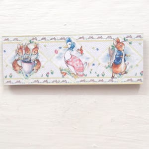 ドールハウス ピーターラビット 絵画 ミニチュア 子供部屋 ウォールアート装飾 1:12スケール