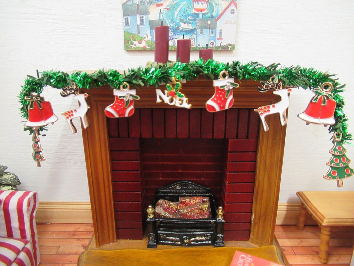 Dolls House Christmas Miniature Garland Dollhouse Christmas Etsy