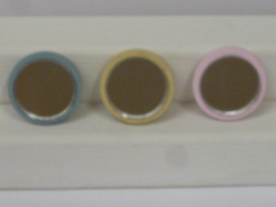 Dolls House Mirror Hand Painted Choice Of Colours Duck Egg Blue Pink Or Vintage Style Cream Bedroom Bathroom Dolls House Decor 1 12 Scale