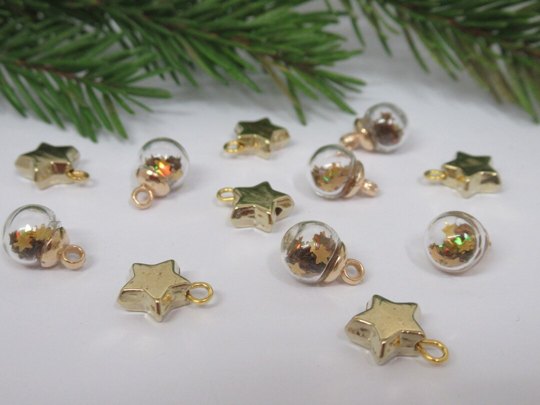 Dolls House Christmas Tree Decorations Filled Glass Baubles Etsy