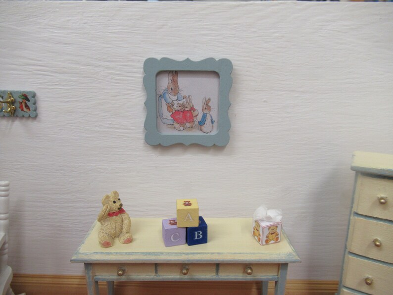 Dolls House Nursery Picture Peter Rabbit Scene Framed - Etsy