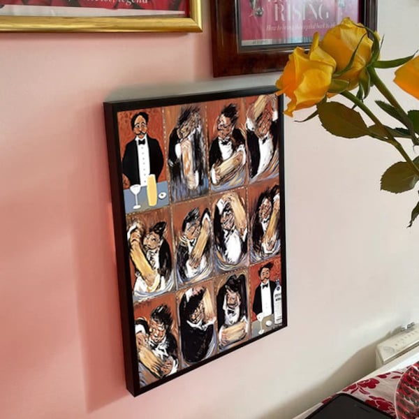 Guy Buffet Martini Print Etsy