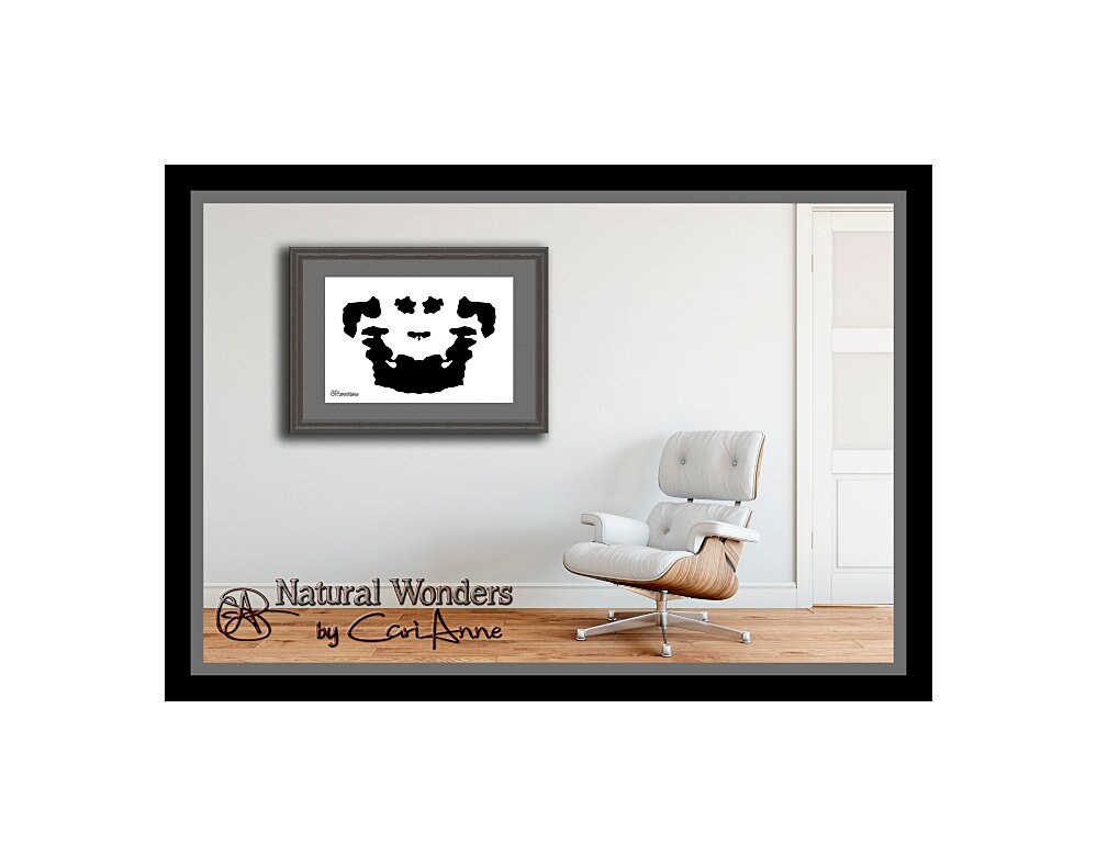 Printable Rorschach Art inkblot Art Abstract Print Symmetry - Etsy