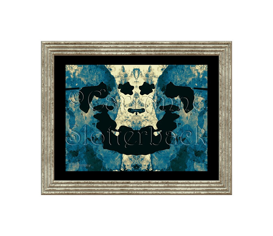 Printable Rorschach Art inkblot Art Abstract Print Symmetry - Etsy
