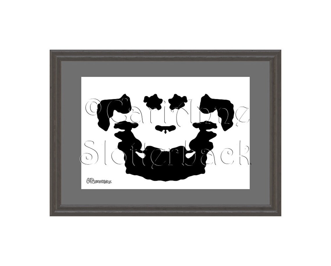 Printable Rorschach Art inkblot Art Abstract Print Symmetry - Etsy