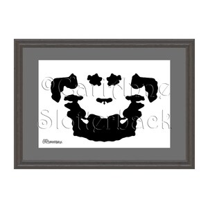 Printable Rorschach Art -inkblot Art, Abstract Print, Symmetry Artwork ...