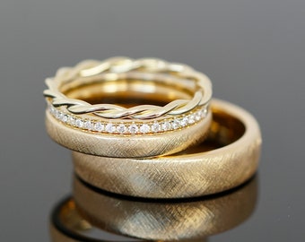 Wedding rings VINTAGE COMBINATION